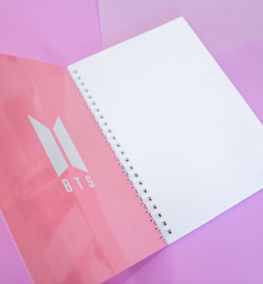 Блокнот • БТС ⦁ Скетчбук в твердій палітурці ⦁ Подарунок для фанатів K-POP та корейської групи BTS