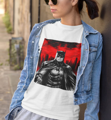 Футболка №4 • Поп-арт Бетмен • Batman • Мерч • Одяг з супергероями в стилі DC