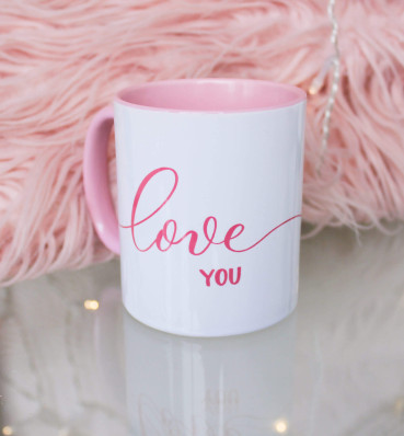 Чашка «Love you» • Кружка на подарунок коханій дівчині, дружині