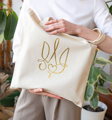 Шоппер «Герб» • Патриотическая дизайнерская эко-сумка • Подарок девушке на 8 марта 