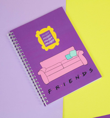 Блокнот Pivot Pivot • Скетчбук Друзі • Сувеніри • Подарунок для фаната серіалу Friends