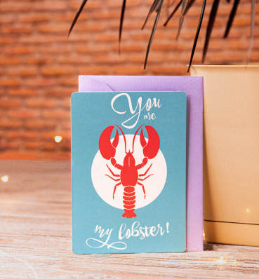 Листівка «You are my lobster» • Сувеніри Друзі • Подарунок для фаната серіалу Friends
