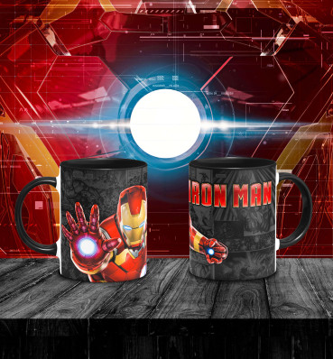 Чашка Железный Человек ⦁ Кружка Iron Man ⦁ Подарок фанату Марвел ⦁ Marvel