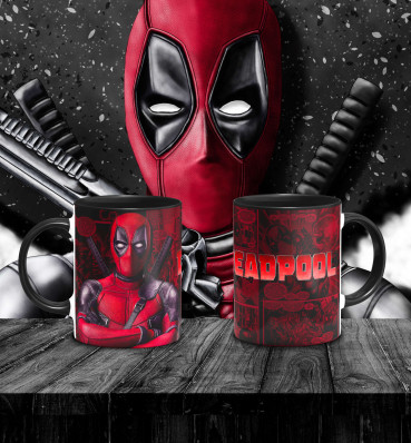 Чашка Дэдпул ⦁ Кружка Deadpool ⦁ Подарок фанату Marvel ⦁ Сувениры Марвел