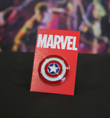 Значок Капитан Америка • Пин Captain America • Сувениры Marvel • Подарки фанату Марвел