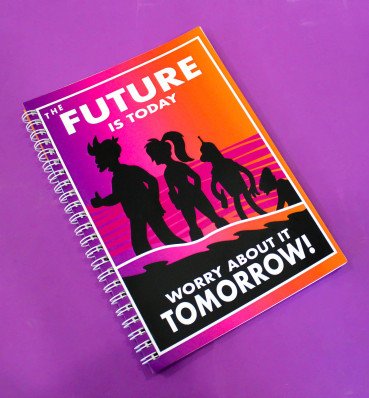 Блокнот «Future is today» • Скетчбук по мультсериалу • Футурама • Подарки Futurama