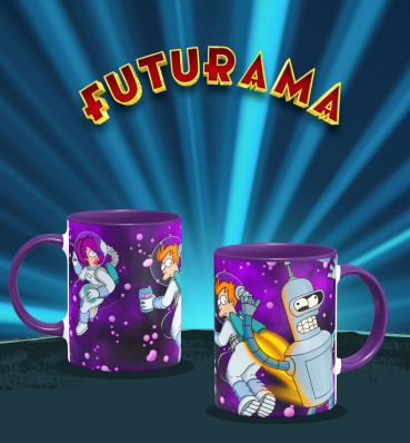 Чашка №1 • В космосі • Горнятко з принтом • Футурама • Подарунки Futurama