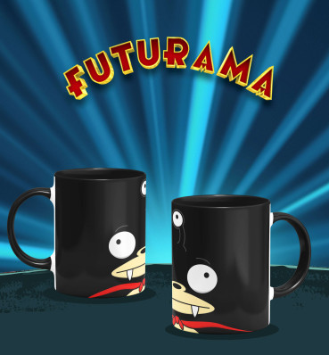 Чашка №3 • Нибблер (Зубастик) • Кружка с принтом • Футурама • Подарки Futurama