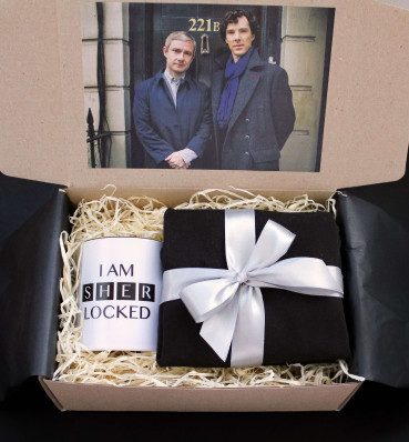 Бокс за серіалом Шерлок • medium • Подарунковий набір для фаната • Sherlock 