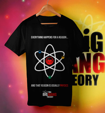 Футболка №1 • Атом • Теорія великого вибуху • The Big Bang Theory