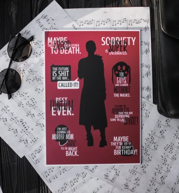 Постер №1 С цитатами из сериала • Академия Амбрелла • Плакат • The Umbrella Academy
