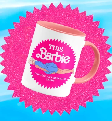 Чашка Барбі з Екзистенційною кризою ⦁ Подарунки за фільмом Barbie ⦁ Горнятко для фанатів Barbenheimer