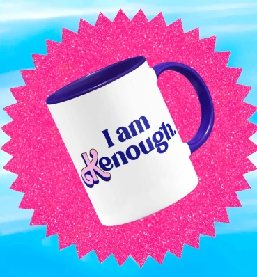 Чашка I'm Kenough ⦁ Подарки с Кеном и Барби ⦁ Мерч по фильму Barbie ⦁ Кружка для фанатов Barbenheimer