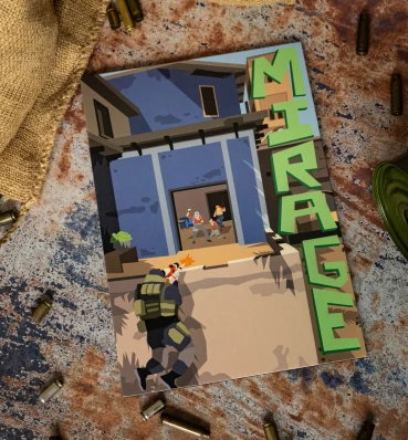 Деревянный постер • Mirage • Плакат с легендарным моментом по игре Counter-Strike • Подарок для геймера
