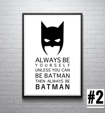 Постер №2 Бэтмен • Подарок в стиле супергероя Batman • DC