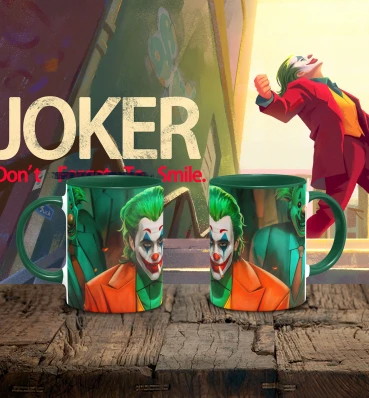 Чашка с Джокером • Joker Начало • Кружка в стиле вселенной DC • Сувениры • Подарки ДС