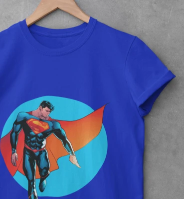 Футболка №15 • Супермен в колі • Superman • Мерч • Одяг з супергероями в стилі DC