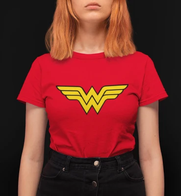 Футболка №24 • Логотип Чудо-женщины • Wonder Woman • Мерч • Одежда в стиле DC