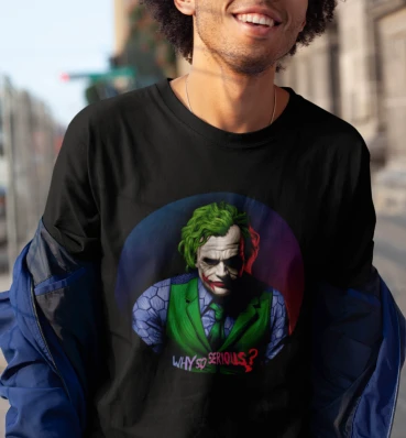 Футболка №29 • Why so Serious • Joker • Джокер • Мерч • Одежда с супергероями в стиле DC