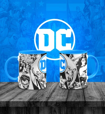 Чашка с супергероями ⦁ Комикс ⦁ Кружка в стиле вселенной DC ⦁ Подарки ДС