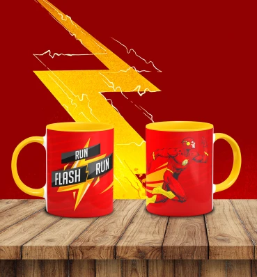 Чашка с Флэшем ⦁ Flash ⦁ Кружка с супергероем вселенной DC ⦁ Подарки ДС