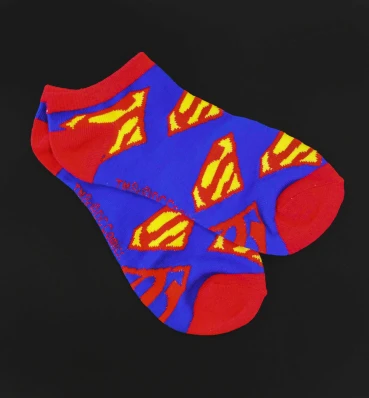 Супергеройські шкарпетки з Суперменом ⦁ Одяг Superman ⦁ Подарунки в стилі всесвіту DC