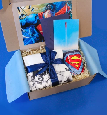 Бокс Superman ⦁ medium ⦁ Подарок фанату Супермена и ДС