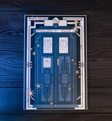 Тематический постер Тардис • Плакат Доктор Кто • Сувениры • Подарки в стиле Doctor Who