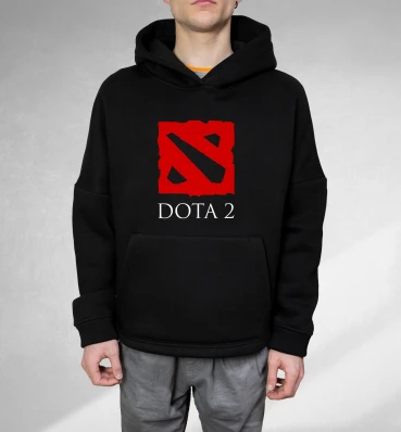 Худи • Dota • Одежда с логотипом Дота 2 • Мерч по игре Dota 2 • Кофта для геймеров
