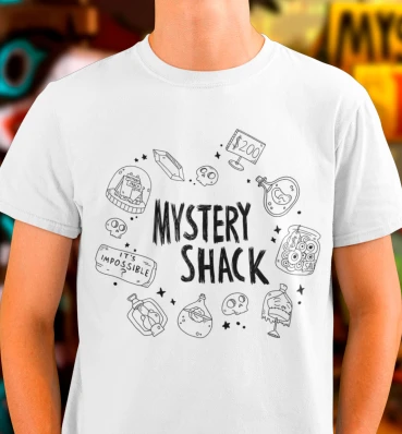 Футболка №15 • Mystery Shack • Мерч Гравіті Фолз • Хижка Чудес • Одяг для фанатів Gravity Falls