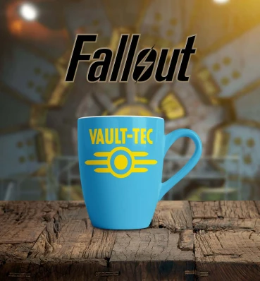 Чашка мешканців сховища, з написом Vault-Tec • Фолаут • Горнятко Fallout • Подарунок для геймера ПЕРЕДЗАМОВЛЕННЯ 8.05.24