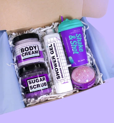 Spa box «Purple weekend» ⦁ Подарочный набор уходовой косметики для девушки