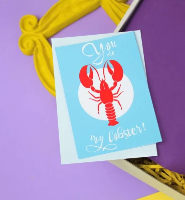Открытка «You are my lobster» • Сувениры Друзья • Подарок фанату сериала Friends