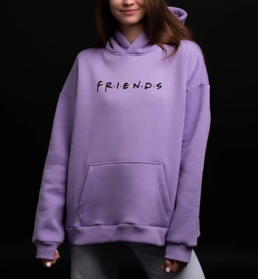 Худі OVERSIZE №5 • Friends • Одяг з принтом за серіалом Друзі • Подарунок для фаната Friends