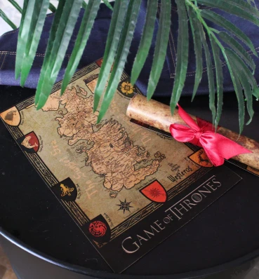 Старовинна мапа Вестероса • Гра Престолів • Сувеніри та атрибутика • Подарунки за серіалом Game of Thrones