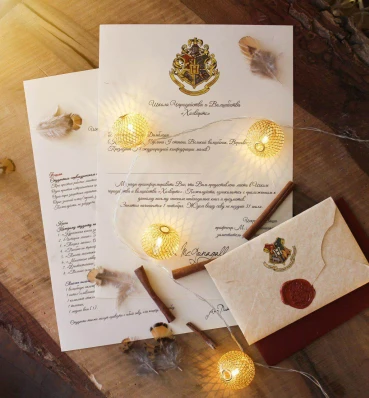 Письмо-приглашение в Хогвартс ⚡️ Почтовый комплект ⚡️ Гарри Поттер ⚡️ Harry Potter