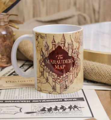 Чашка Marauder's Map ⚡️ Горнятко Гаррі Поттер ⚡️ Сувеніри ⚡️ Подарунки Harry Potter
