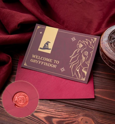 Открытка «Welcome to Gryffindor» ⚡️ Подарки Гарри Поттер ⚡️ Гриффиндор ⚡️ Harry Potter