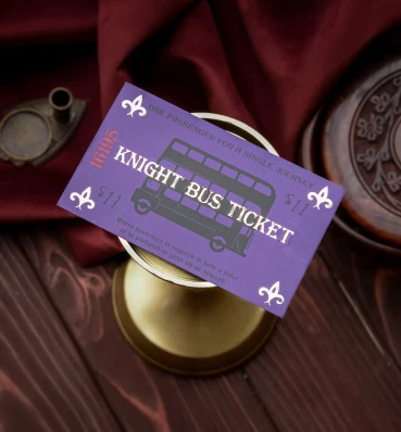 Билет на автобус «Ночной рыцарь» ⚡️ Подарки Гарри Поттер ⚡️ Harry Potter