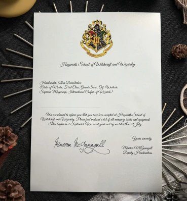 Письмо-приглашение в Хогвартс ⚡️ Почтовый комплект ⚡️ Гарри Поттер Hufflepuff 
