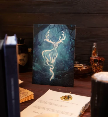 Деревянный постер Патронус ⚡️ Плакат Harry Potter ⚡️ Подарок Гарри Поттер  