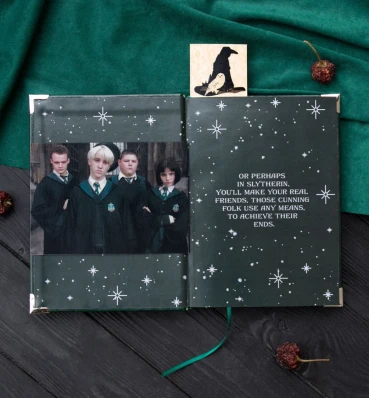 Блокнот в стилі факультету Слизерин ⚡️ Гаррі Поттер ⚡️ Slytherin ⚡️ Harry Potter