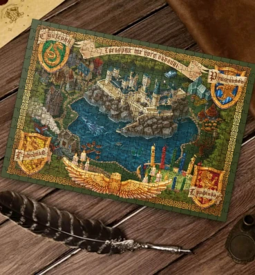 Пазли-мапа «Гоґвортс та його околиці» ⚡️ Ігри по Гаррі Поттеру ⚡️ Подарунки Harry Potter ПЕРЕДЗАМОВЛЕННЯ НА 20.07