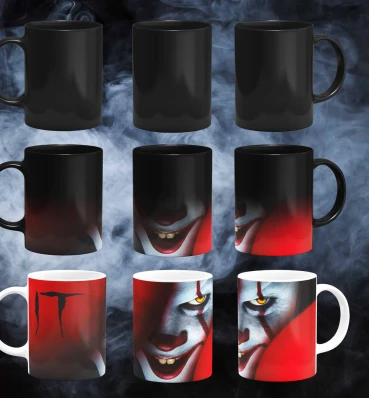 Магическая чашка ⦁ ОНО ⦁ Кружка с принтом ⦁ IT ⦁ Подарок для фанатов фильмов ужасов