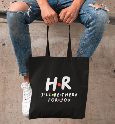 Шопер №1 • HR в стилі Friends • Мерч для IT-спеціаліста • Стильна дизайнерська еко-сумка