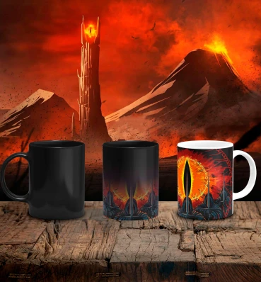 Магическая термо-чашка с оком Саурона ⦁ Властелин Колец