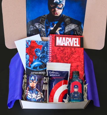 Бокс Капитан Америка ⦁ classic ⦁ Captain America ⦁ Marvel ⦁ Подарок фанату Марвел