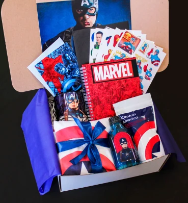 Бокс Капитан Америка ⦁ max ⦁ Captain America ⦁ Marvel ⦁ Подарок фанату Марвел
