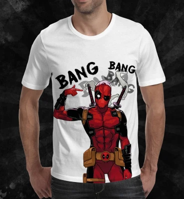 Футболка №27 • Bang Bang • Одяг Deadpool • Мерч Марвел • Супергерої Marvel