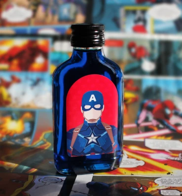 Сироп Капітан Америка • Солодкі сувеніри Marvel • Подарунок фанату коміксів та фільмів Марвел